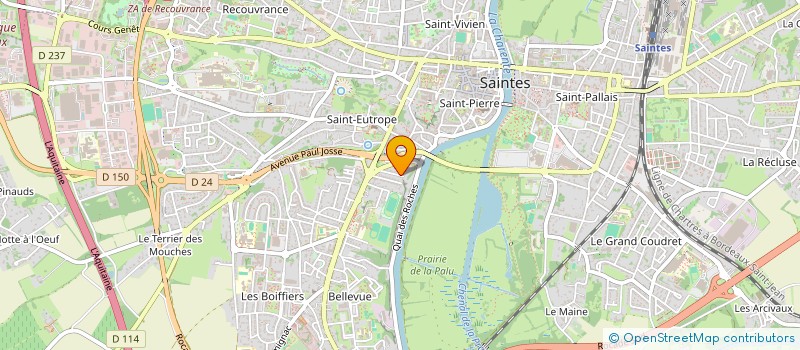 localisation de l'entreprise MONSIEUR BERNARD CORMEREAUD  SAINTES