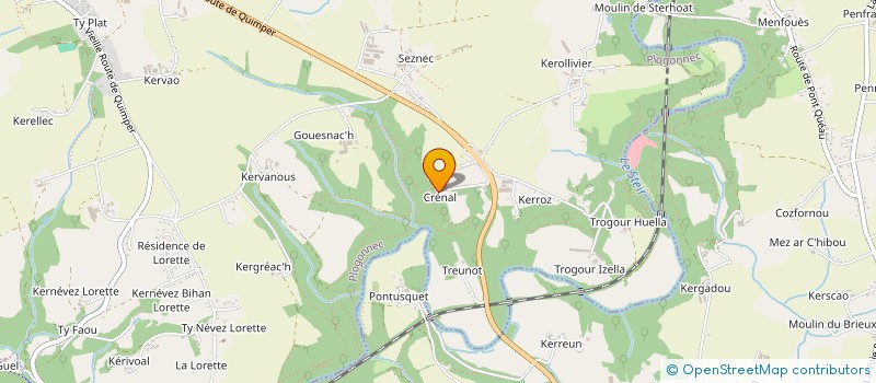 localisation de l'entreprise MONSIEUR BERNARD COSMAO  PLOGONNEC