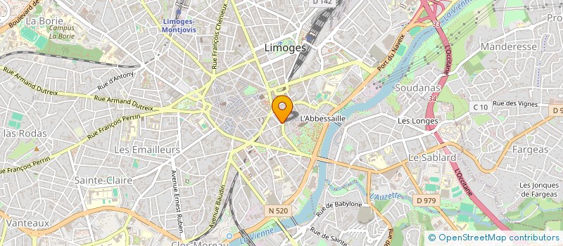 localisation de l'entreprise MONSIEUR BERNARD COUCHET à LIMOGES