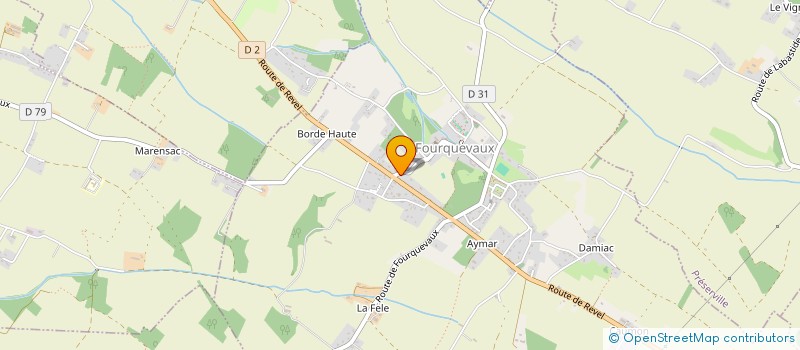 localisation de l'entreprise MONSIEUR BERNARD COUDERC  FOURQUEVAUX