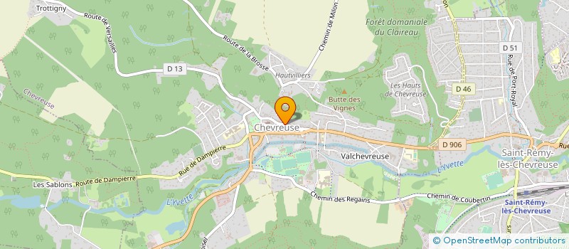 localisation de l'entreprise MONSIEUR BERNARD COUDERCY  CHEVREUSE