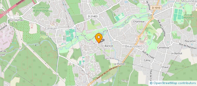 localisation de l'entreprise MONSIEUR BERNARD COUDERT  CANEJAN