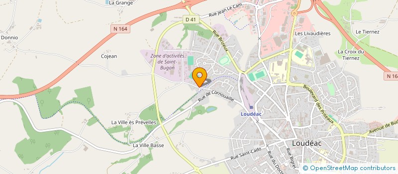 localisation de l'entreprise MONSIEUR BERNARD COUEDIC à LOUDEAC