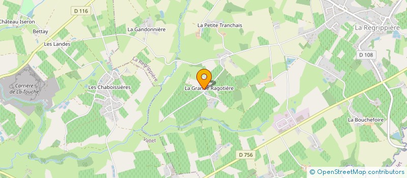 localisation de l'entreprise MONSIEUR BERNARD COUILLAUD  LA REGRIPPIERE