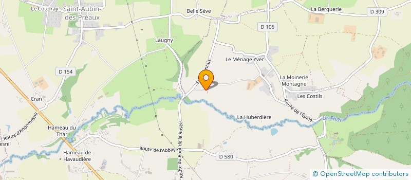 localisation de l'entreprise MONSIEUR BERNARD COUPARD  SAINT-JEAN-DES-CHAMPS