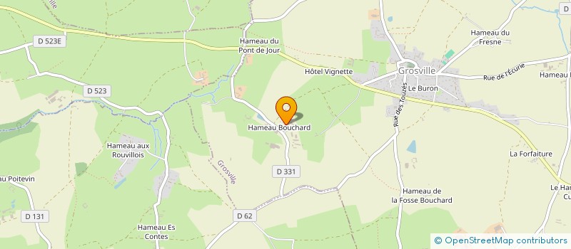 localisation de l'entreprise MONSIEUR BERNARD COUPPEY  GROSVILLE