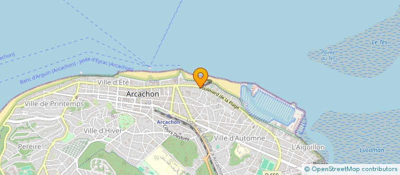 localisation de l'entreprise MONSIEUR BERNARD COUPRIE  ARCACHON