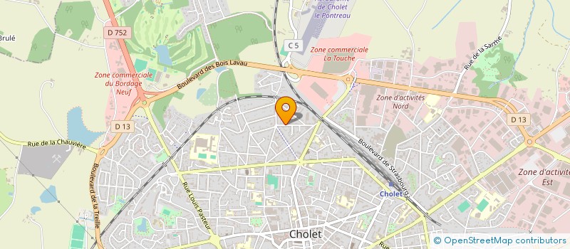 localisation de l'entreprise MONSIEUR BERNARD COURANT à CHOLET