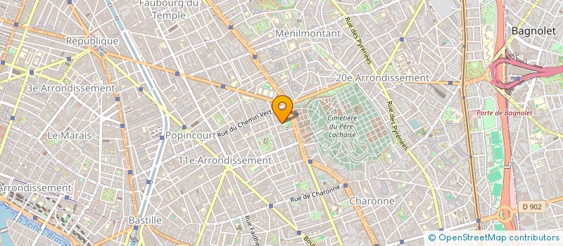 localisation de l'entreprise MONSIEUR BERNARD COURBE  PARIS