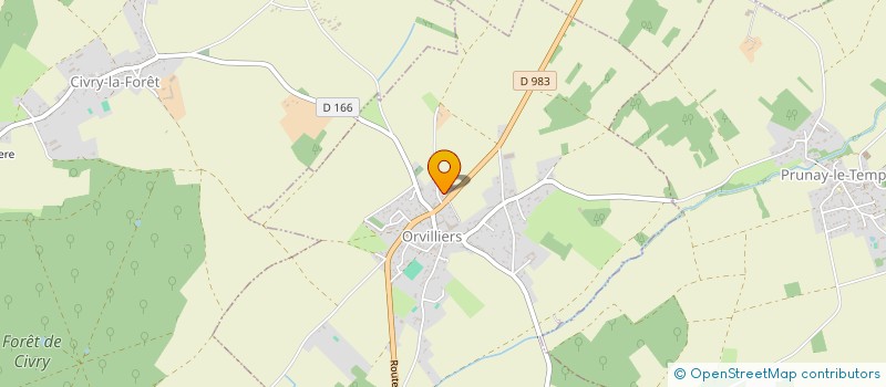 localisation de l'entreprise MONSIEUR BERNARD COURTINE  ORGERUS