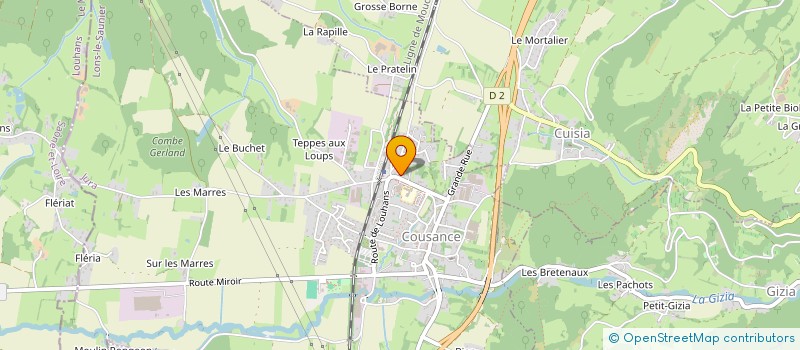 localisation de l'entreprise MONSIEUR BERNARD COURVIL  COUSANCE