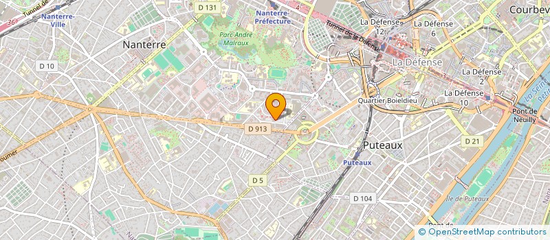 localisation de l'entreprise MONSIEUR BERNARD COUSTEAU  NANTERRE