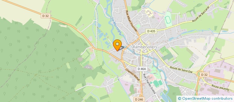 localisation de l'entreprise MONSIEUR BERNARD COUTRET  RAMBERVILLERS