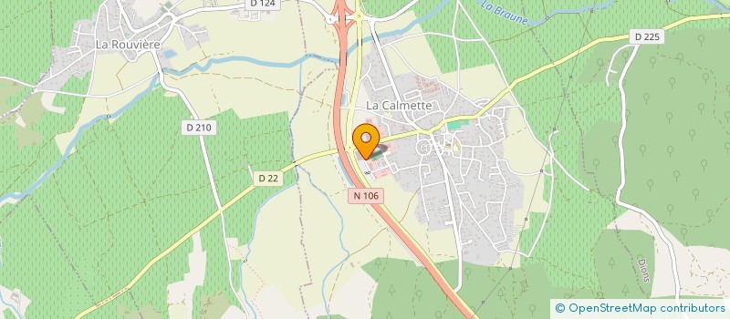 localisation de l'entreprise MONSIEUR BERNARD COUTURIER  LA CALMETTE