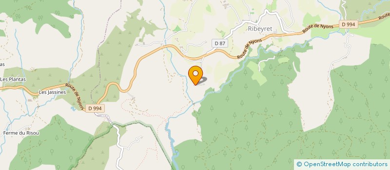 localisation de l'entreprise MONSIEUR BERNARD CRAYSSAC  RIBEYRET