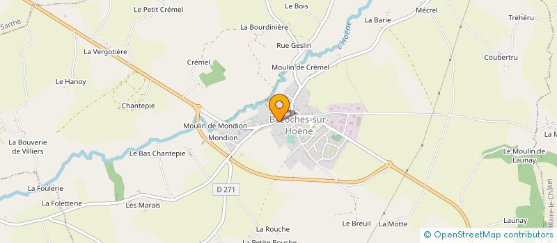 localisation de l'entreprise MONSIEUR BERNARD CRETE à BAZOCHES-SUR-HOENE