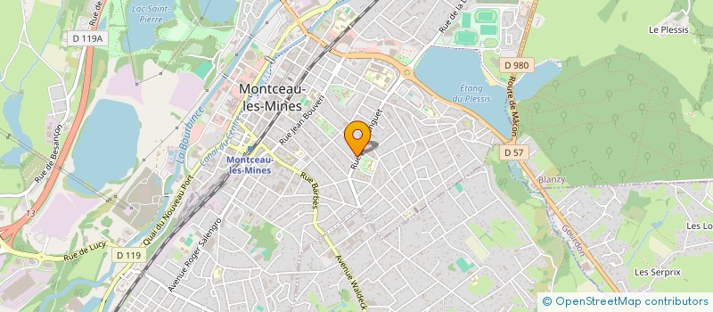 localisation de l'entreprise MONSIEUR BERNARD CREUZET  MONTCEAU-LES-MINES