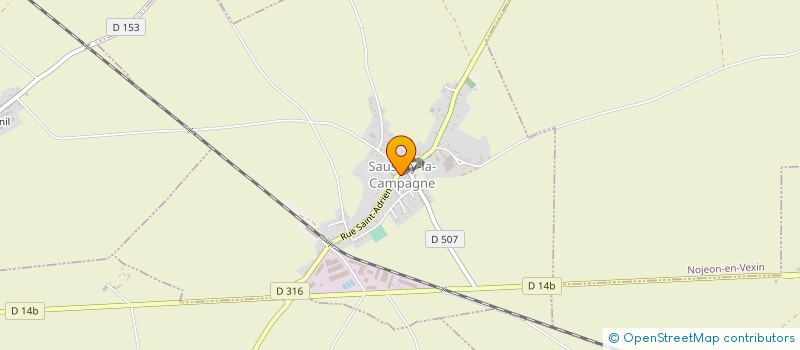 localisation de l'entreprise MONSIEUR BERNARD CREVET  SAUSSAY-LA-CAMPAGNE