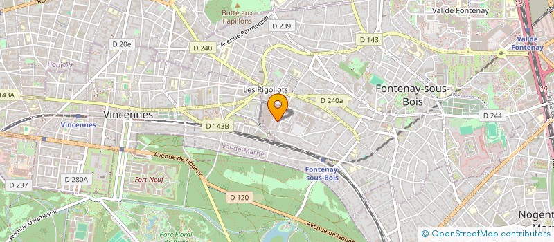 localisation de l'entreprise MONSIEUR BERNARD CROUET à FONTENAY-SOUS-BOIS