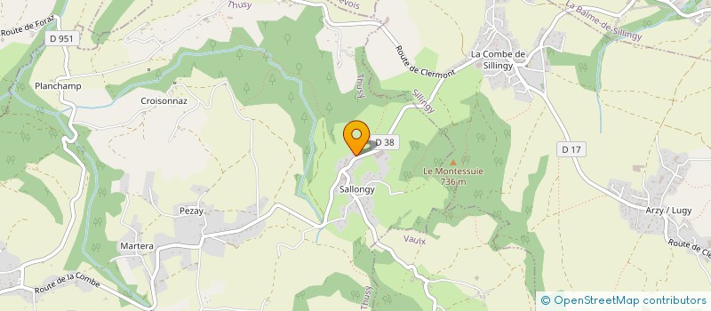 localisation de l'entreprise MONSIEUR BERNARD CRUZ  THUSY