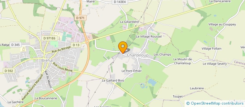 localisation de l'entreprise MONSIEUR BERNARD CUNY à CHANTELOUP