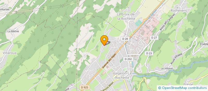 localisation de l'entreprise MONSIEUR BERNARD CUQUAT  VALGELON-LA ROCHETTE