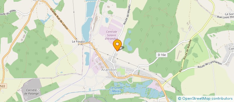 localisation de l'entreprise MONSIEUR BERNARD CUZIN  ARANDON-PASSINS