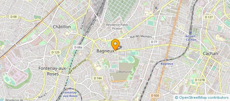 localisation de l'entreprise MONSIEUR BERNARD DACOSTA à BAGNEUX
