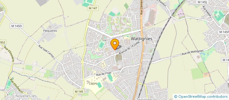 localisation de l'entreprise MONSIEUR BERNARD DAGNIAUX  WATTIGNIES