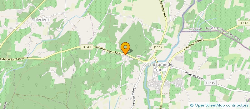 localisation de l'entreprise MONSIEUR BERNARD DAGON à LA BAUME-DE-TRANSIT