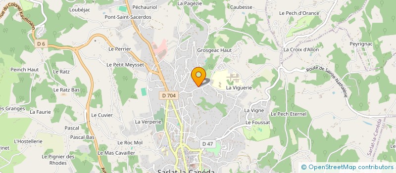 localisation de l'entreprise MONSIEUR BERNARD DALGE  SARLAT-LA-CANEDA