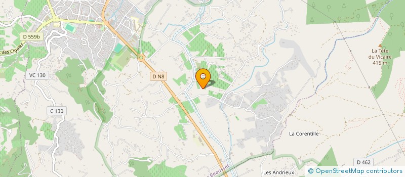 localisation de l'entreprise MONSIEUR BERNARD DALMAS  LE BEAUSSET