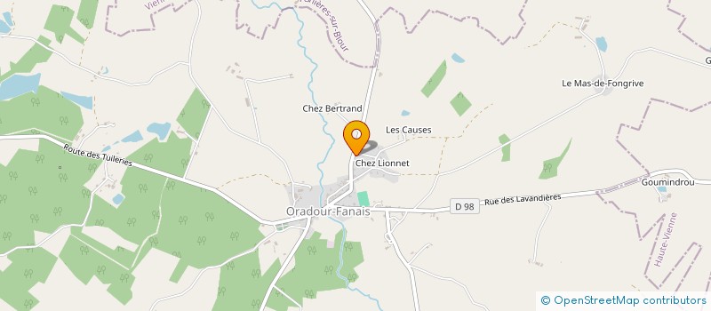 localisation de l'entreprise MONSIEUR BERNARD DALY  ORADOUR-FANAIS