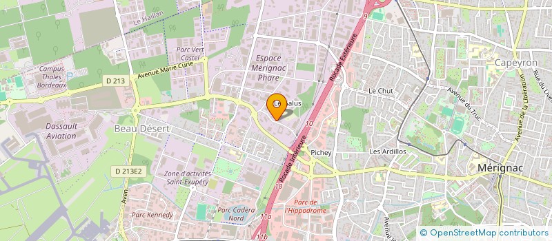 localisation de l'entreprise MONSIEUR BERNARD DAMBRIN  MERIGNAC