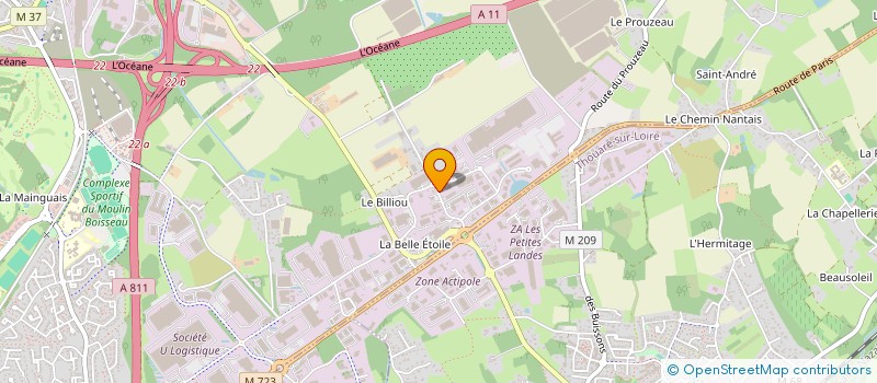 localisation de l'entreprise MONSIEUR BERNARD DANIEAU  CARQUEFOU