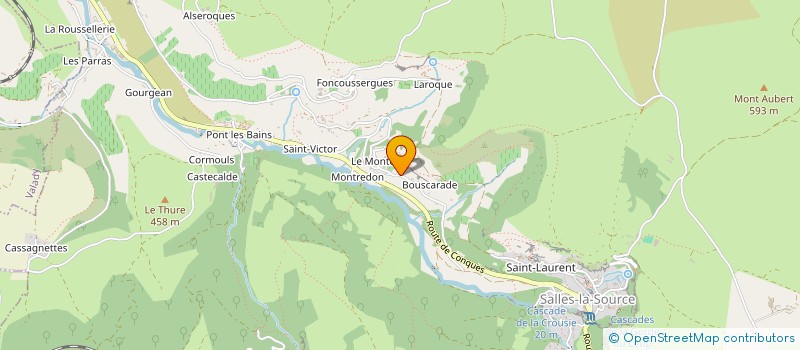 localisation de l'entreprise MONSIEUR BERNARD DAURENJOU  SALLES-LA-SOURCE