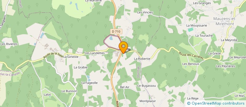 localisation de l'entreprise MONSIEUR BERNARD DAURIAC à MAUZENS-ET-MIREMONT