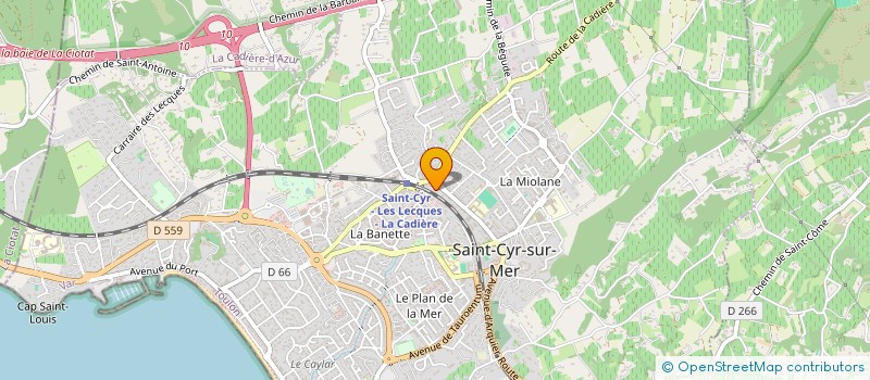 localisation de l'entreprise MONSIEUR BERNARD DAVIER à SAINT-CYR-SUR-MER