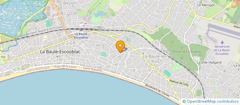 localisation de l'entreprise MONSIEUR BERNARD DAVIEZ à LA BAULE-ESCOUBLAC