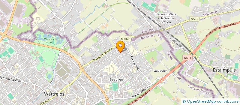 localisation de l'entreprise MONSIEUR BERNARD DE BROUWERE  WATTRELOS