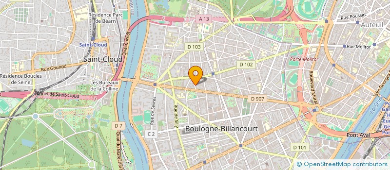 localisation de l'entreprise MONSIEUR BERNARD DE CHEFDEBIEN  BOULOGNE-BILLANCOURT