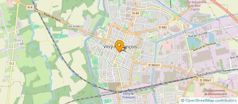 localisation de l'entreprise MONSIEUR BERNARD DE CRESPIN DE BILLY  VITRY-LE-FRANCOIS