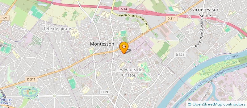 localisation de l'entreprise MONSIEUR BERNARD DE KEYSER  CHATOU