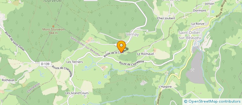 localisation de l'entreprise MONSIEUR BERNARD DE L ESCAILLE  CHENELETTE