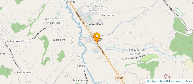 localisation de l'entreprise MONSIEUR BERNARD DE LA GORGUE DE ROSNY  COURTONNE-LES-DEUX-EGLISES