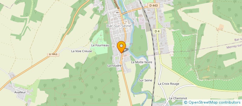 localisation de l'entreprise MONSIEUR BERNARD DE LA HAMAYDE  BAR-SUR-SEINE