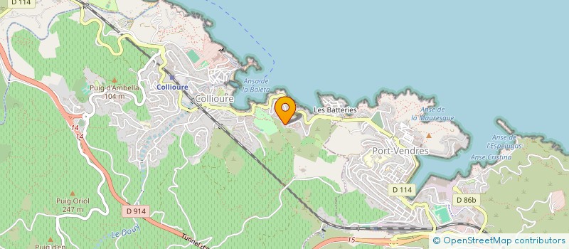 localisation de l'entreprise MONSIEUR BERNARD DE LAZZARI  COLLIOURE