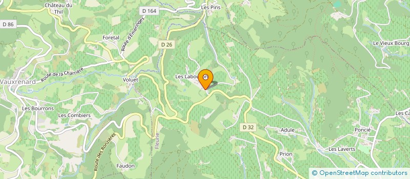 localisation de l'entreprise MONSIEUR BERNARD DE LESCURE à FLEURIE
