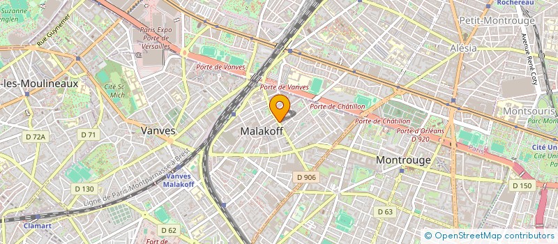 localisation de l'entreprise MONSIEUR BERNARD DE MEIRLEIRE  MALAKOFF