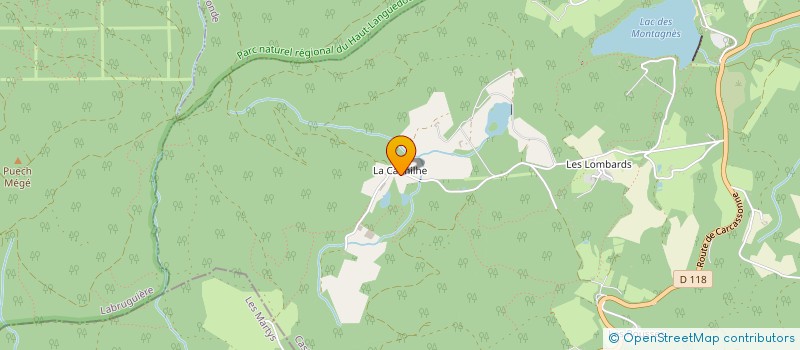 localisation de l'entreprise MONSIEUR BERNARD DE PINS DE CAUCALIERES  MAZAMET